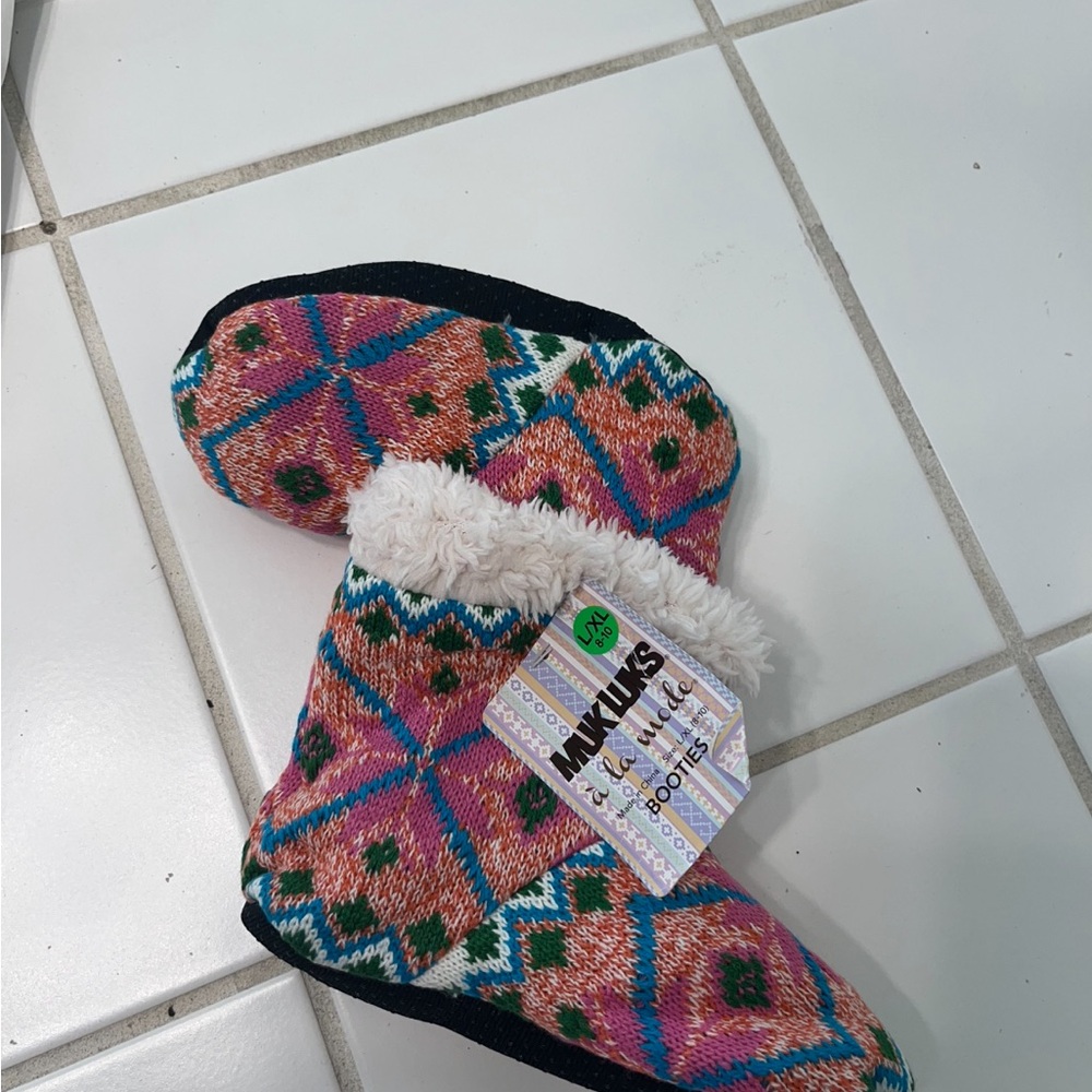 Muk Luks Multicolor Ankle Booties